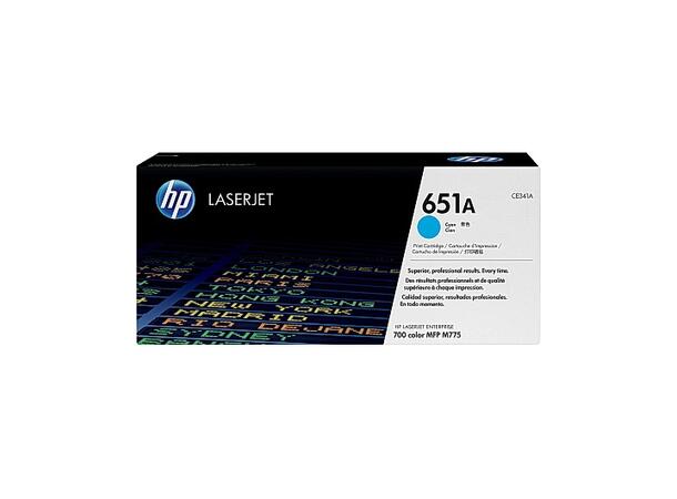 Toner HP CE341A 16K blå 651A serie 